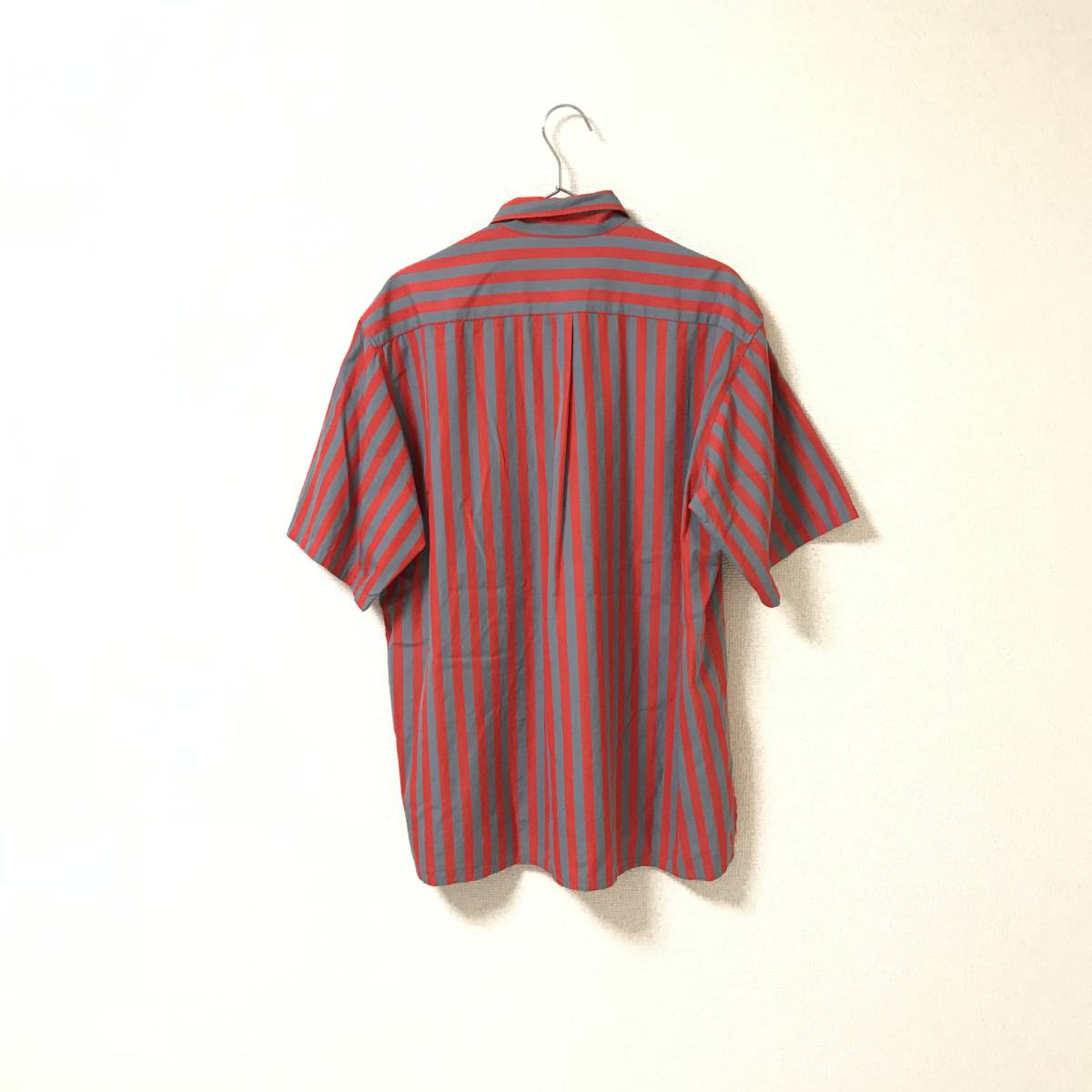 90s★アニエスベーオム agnes b. homme★メンズ 半袖 シャツ トップス ストライプ柄 size 3_画像2