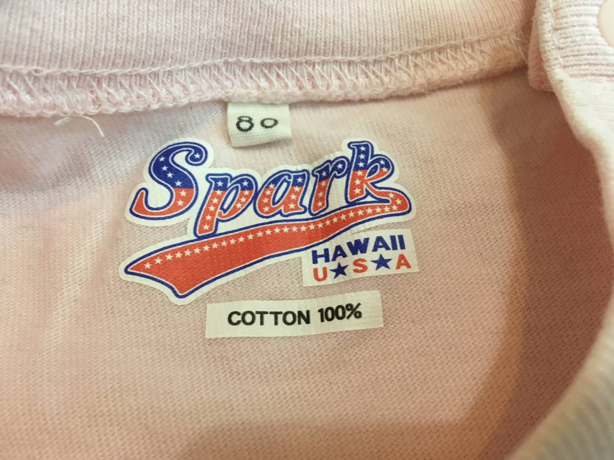 Spark Hawaii Baby T-Shirt 80 USED スパーク ハワイ ベビー Tシャツ_画像3