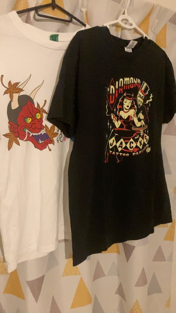 激レア【ロンドンにあるVINCE RAYのDIAMOND JACKS TATTOO PARLOR Tシャツ】M 黒 状態良好
