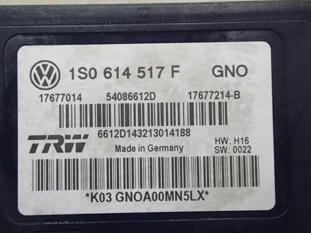 Volkswagen VW up! up AACHY original ABS actuator 1S0614517F used prompt decision 