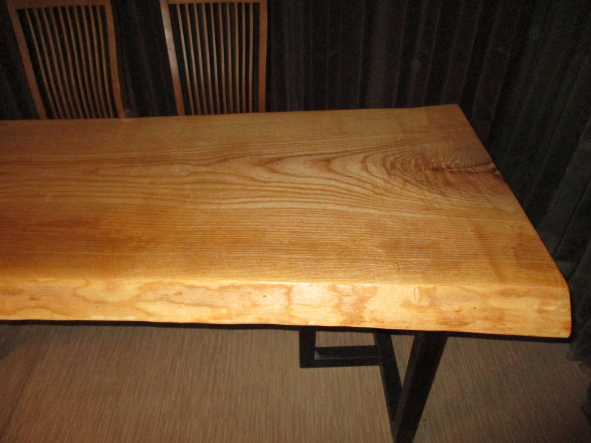 Ｓ007■　タモ　巨大　テーブル　板　　ローテーブル 　ダイニング　 カウンター　 座卓 天板 　無垢　一枚板_画像3