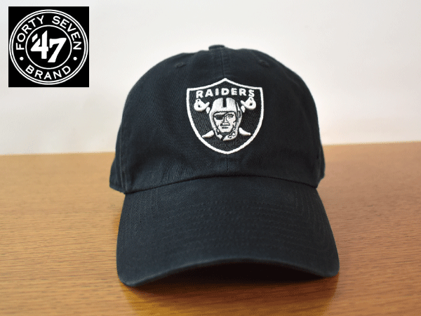F557《未使用品》47 BRAND 47ブランド【フリーサイズ】LAS VEGAS RAIDERS レイダース NFL 野球帽 帽子 キャップ USモデル