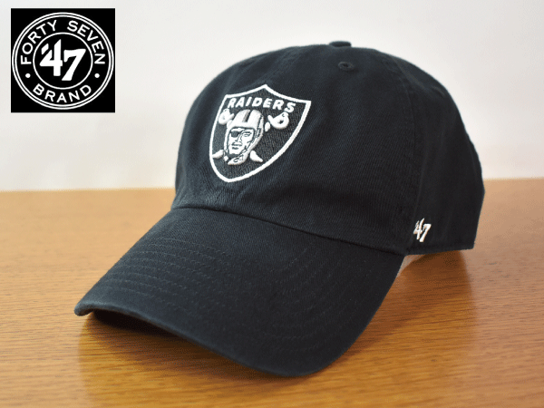 F557《未使用品》47 BRAND 47ブランド【フリーサイズ】LAS VEGAS RAIDERS レイダース NFL 野球帽 帽子 キャップ USモデル
