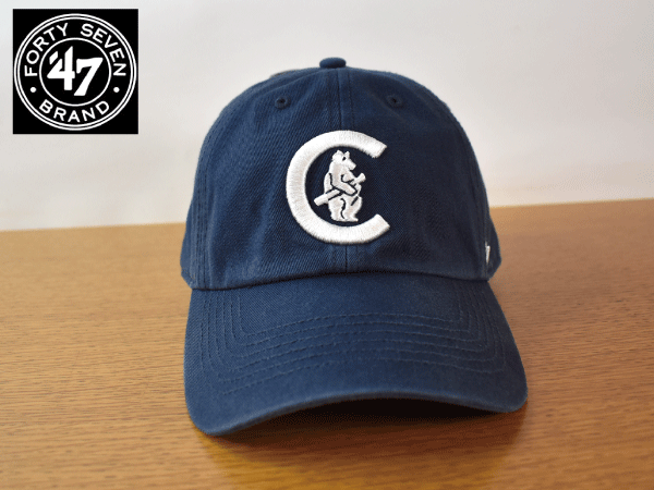 K543《未使用品》47 BRAND 47ブランド【LARGE - 59cm】CHICAGO CUBS カブス MLB 野球帽 帽子 キャップ USモデル