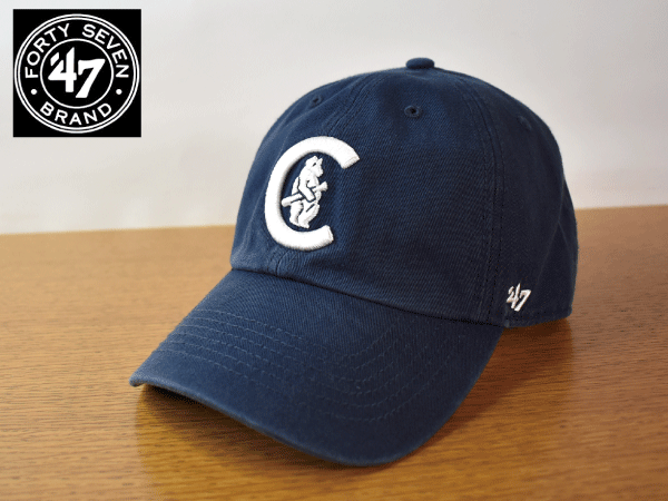 K543《未使用品》47 BRAND 47ブランド【LARGE - 59cm】CHICAGO CUBS カブス MLB 野球帽 帽子 キャップ USモデル