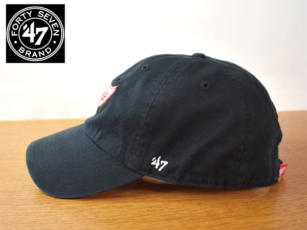 K531《未使用品》47 BRAND 47ブランド【フリーサイズ】DETROIT RED WINGS レッドウィングス NHL 野球帽 帽子 キャップ USモデル
