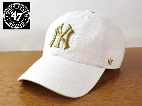 F722《未使用品》47 BRAND 47ブランド【フリーサイズ】NY YANKEES ヤンキース MLB 野球帽 帽子 キャップ USモデル