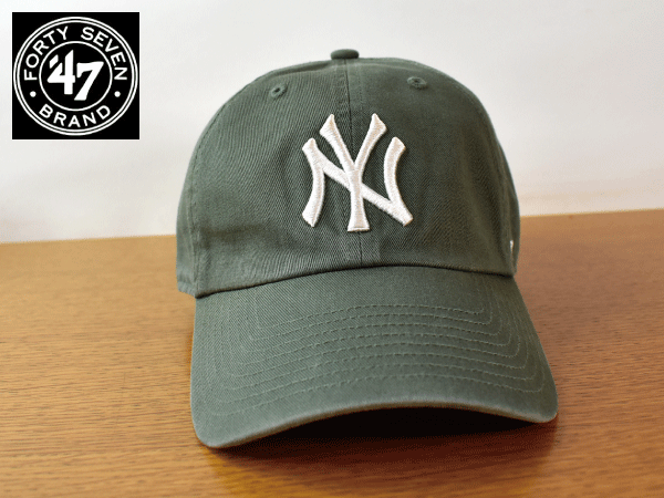 F805《未使用品》47 BRAND 47ブランド【フリーサイズ】NY YANKEES ヤンキース MLB 野球帽 帽子 キャップ USモデル