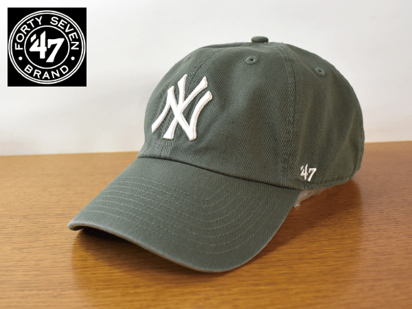 F805《未使用品》47 BRAND 47ブランド【フリーサイズ】NY YANKEES ヤンキース MLB 野球帽 帽子 キャップ USモデル