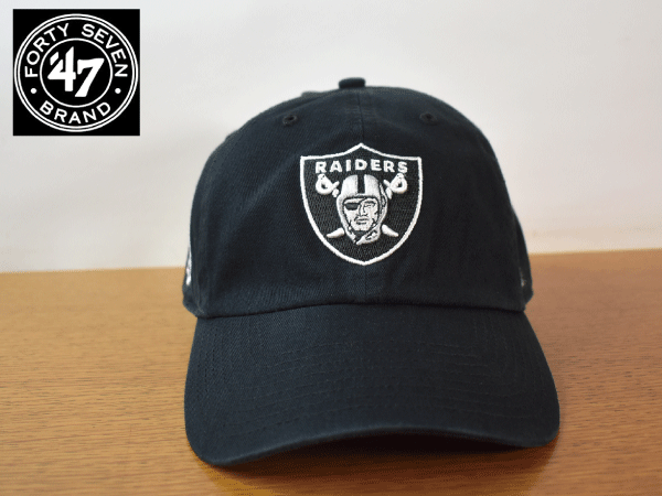 K555《未使用品》47 BRAND 47ブランド【フリーサイズ】LAS VEGAS RAIDERS レイダース NFL 野球帽 帽子 キャップ USモデル