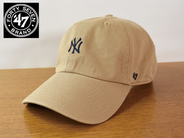 F850《未使用品》47 BRAND 47ブランド【フリーサイズ】NY YANKEES ヤンキース MLB 野球帽 帽子 キャップ USモデル