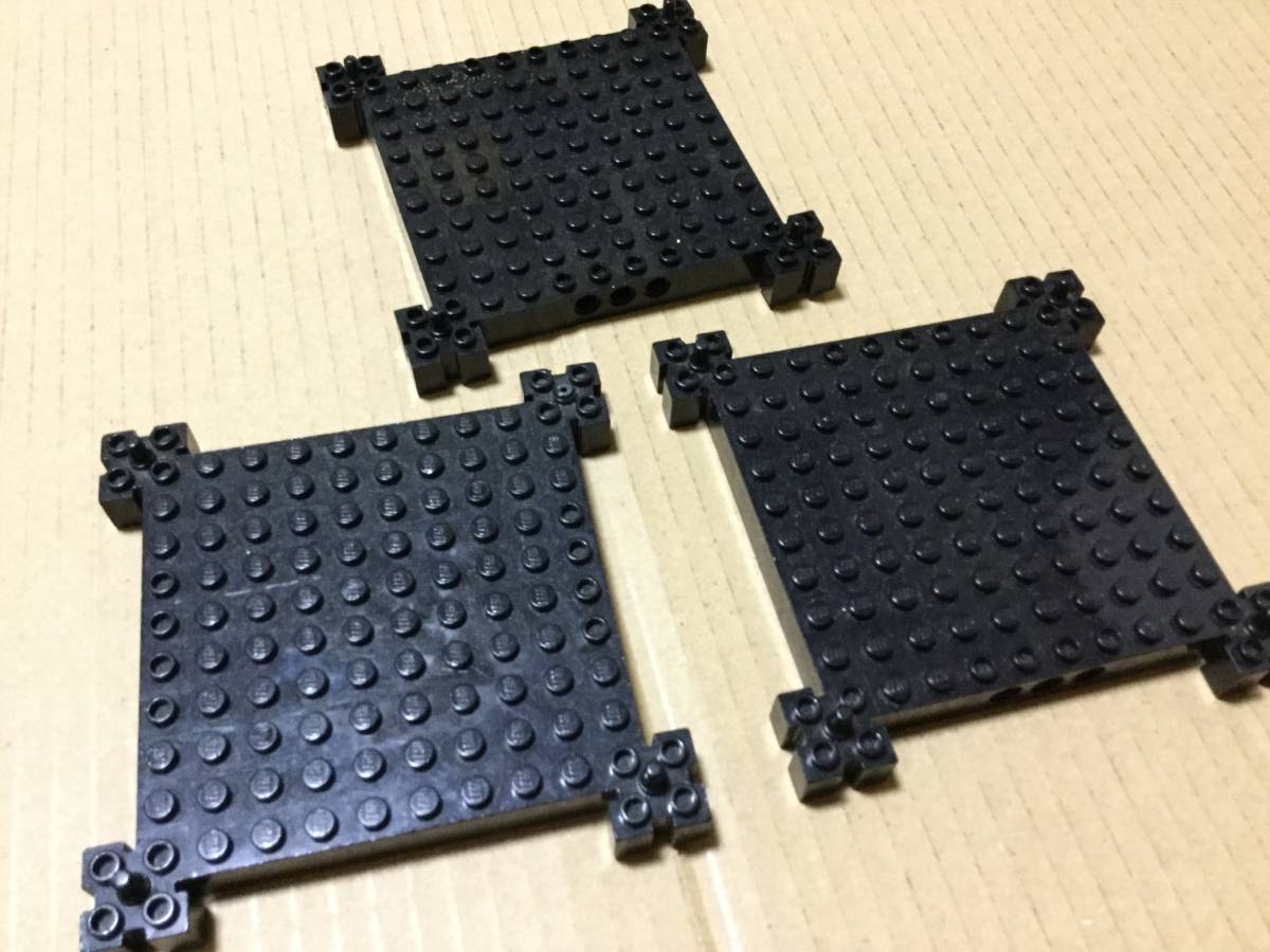 レゴ 大量 kg LEGO ★送料無料★　穴あき正方形ベース　ブラック　●D３０_画像1