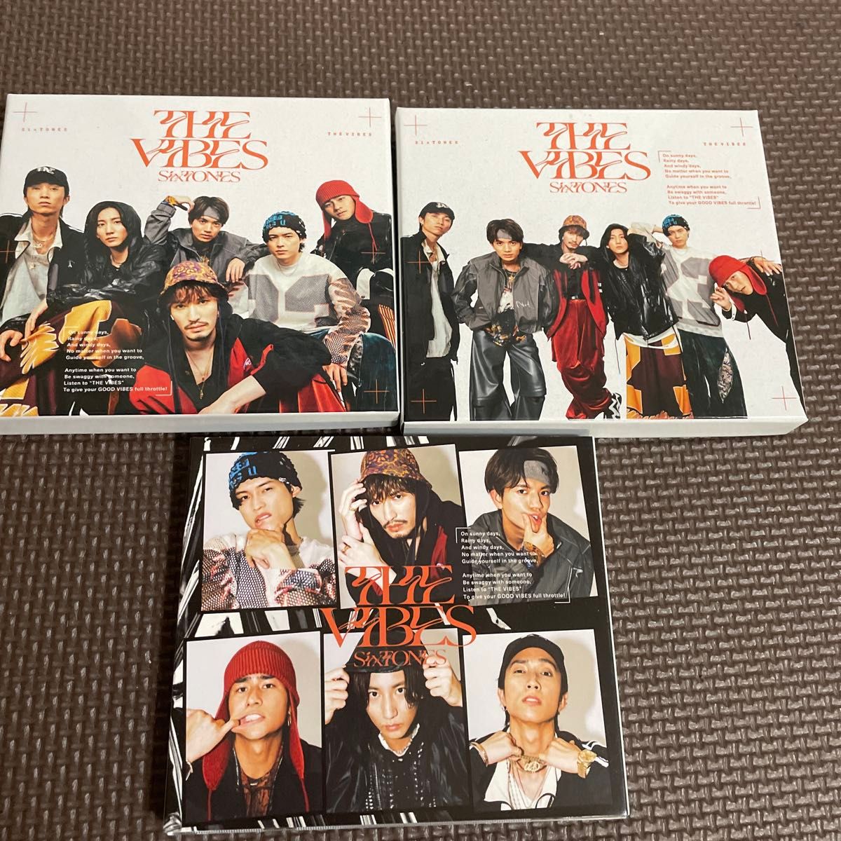 SixTONES歴代シングル3形態セット★特典抜けなし 送料込 3形態セット SixTONES ストーンズ/THE VIBES 初回盤A/B