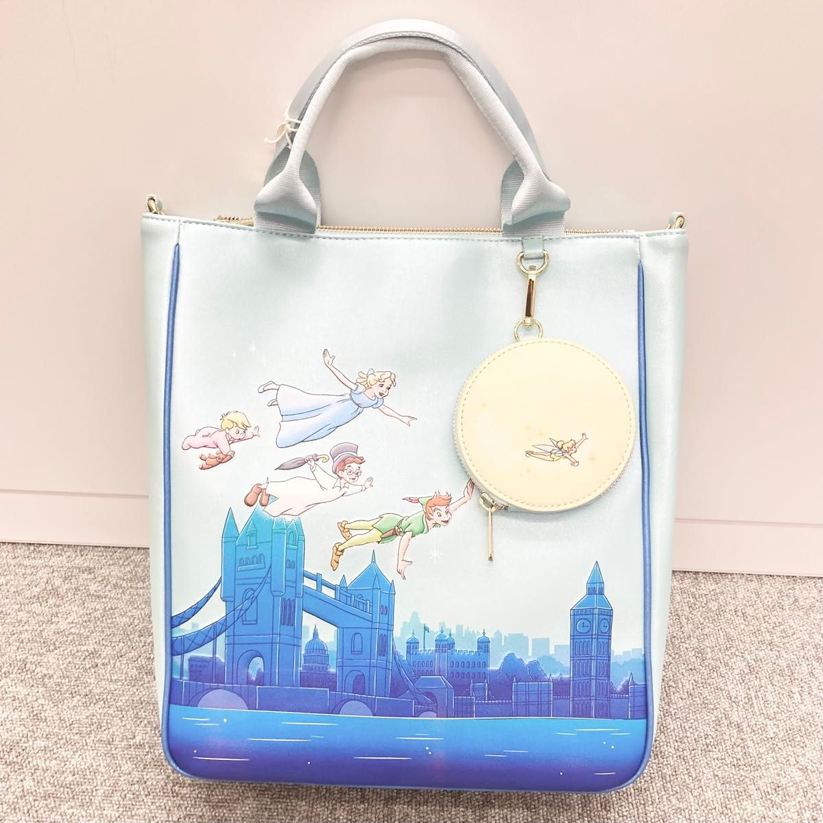 ディズニー ピーターパン ショルダー ラウンジフライ loungefly ピーターパン トートバッグ ハンドバッグ ショルダーバッグ
