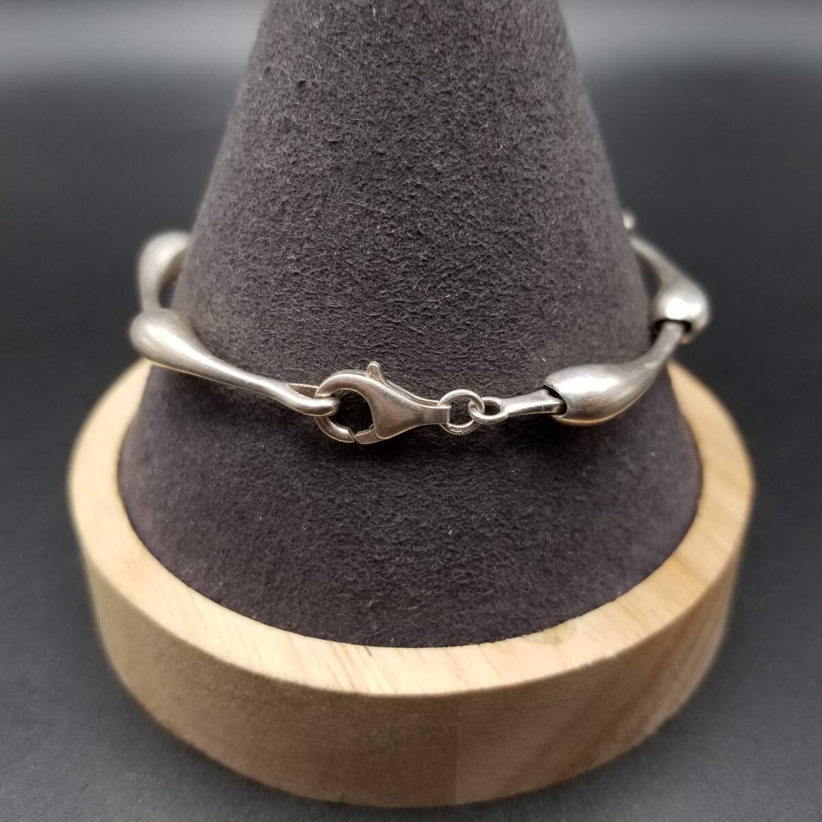 コンテンポラリー ぷっくりチェーン モダニスト 925 シルバー ヴィンテージ ブレスレット 銀 シンプル エレガント 上品 Y22-R