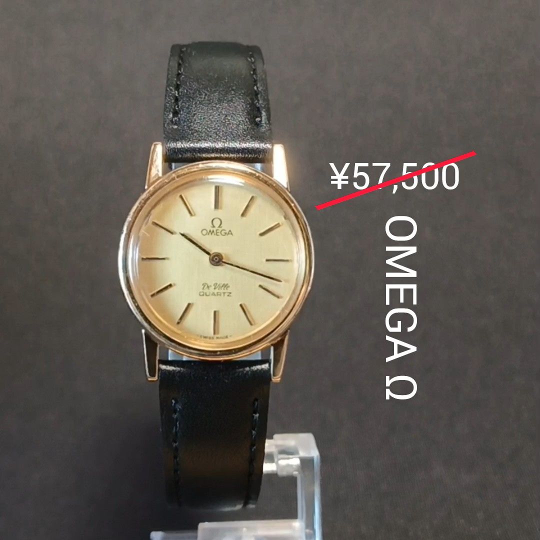 OMEGAオメガΩデビル◆美品♪Qz●稼働良好レディース腕時計■アンティーク