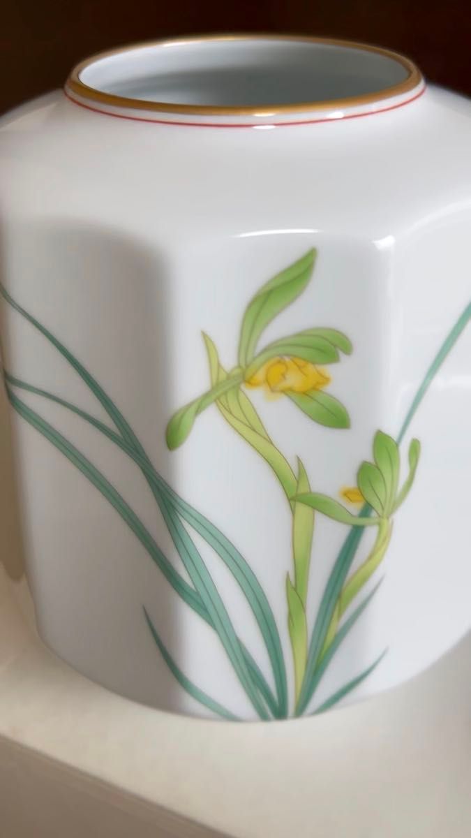 香蘭社 花瓶 陶磁器 宮内省御用達