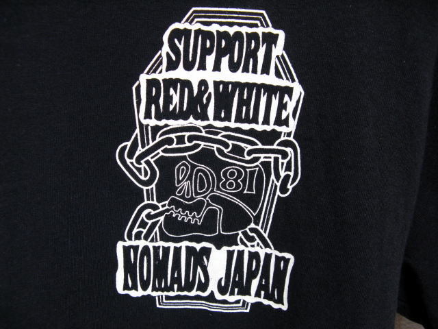 HELLS ANGELS NOMADS JAPAN ヘルズエンジェルス サポートTシャツ 黒_画像4