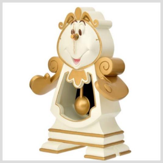  Disney store Cogu swa-s clock Beauty and the Beast Be our Guest 2017 Cogu swa-s antique white put clock 