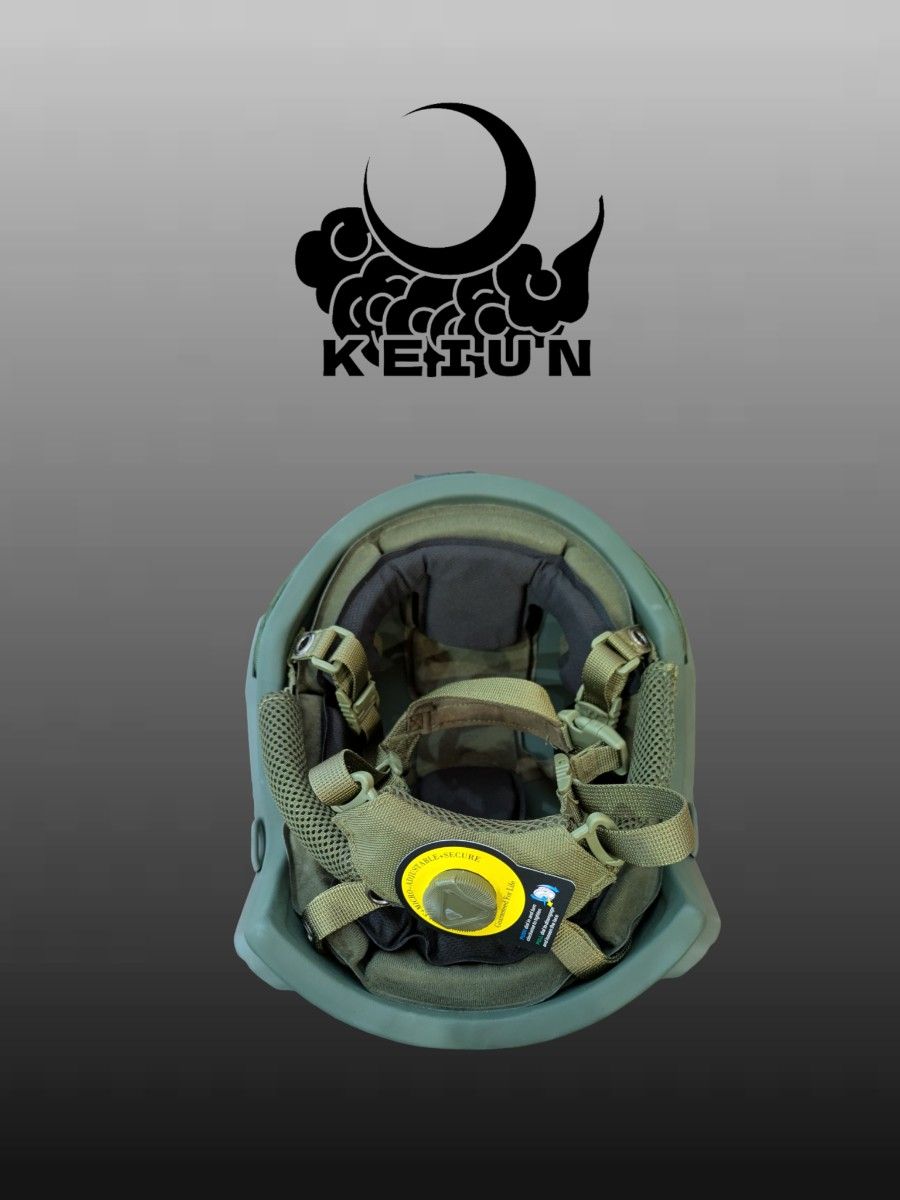 KEIUN FAST SFタイプ 防弾ヘルメット OD マルチヒットに対応 KEIUN FAST SFタイプ 廉価グレード 防弾ヘルメット OD NIJ-ⅢA