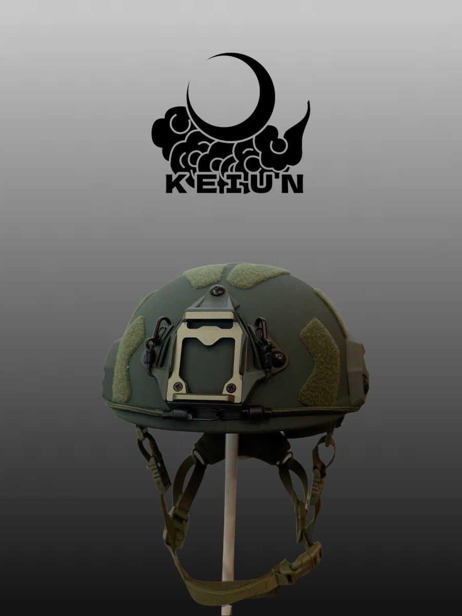 KEIUN 実物再現シリーズ FAST SF マルチカム level3A 防弾 KEIUN FAST SFタイプ 廉価グレード 防弾ヘルメット OD NIJ-ⅢA