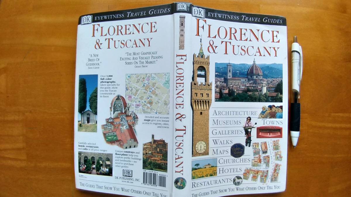 送料無料！　イタリアーフィレンツェの英語ガイドブック「DK EYEWITNESS TRAVEL GUIDES FLORENCE & TUSCANY」オールカラービジュアルガイド_画像1