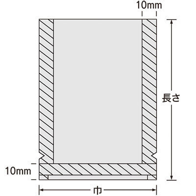 【新品】福助工業 ナイロンポリTLタイプ規格袋 真空包装袋100枚 15-45　幅150×450ｍｍ　※複数個同梱可能(6)_画像2