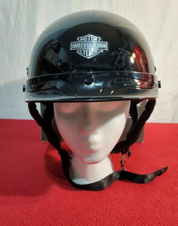 ハーレー 純正 ヘルメット 新品 ハーフ 半キャップ 女性用 レディース ジョッキー 正規(guī) メット S バイザー XS S 53 54 HARLEY DAVIDSON DOT