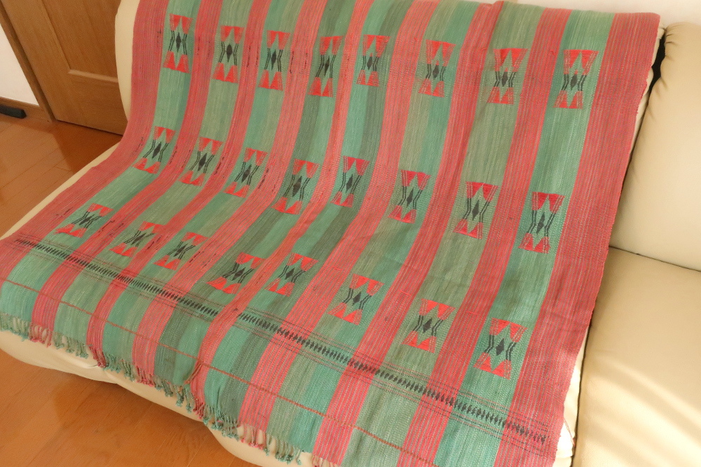 ナガ族の織物 ボディクロス ナガランド 少数民族 民族衣装 Nagaland hand woven texitiles