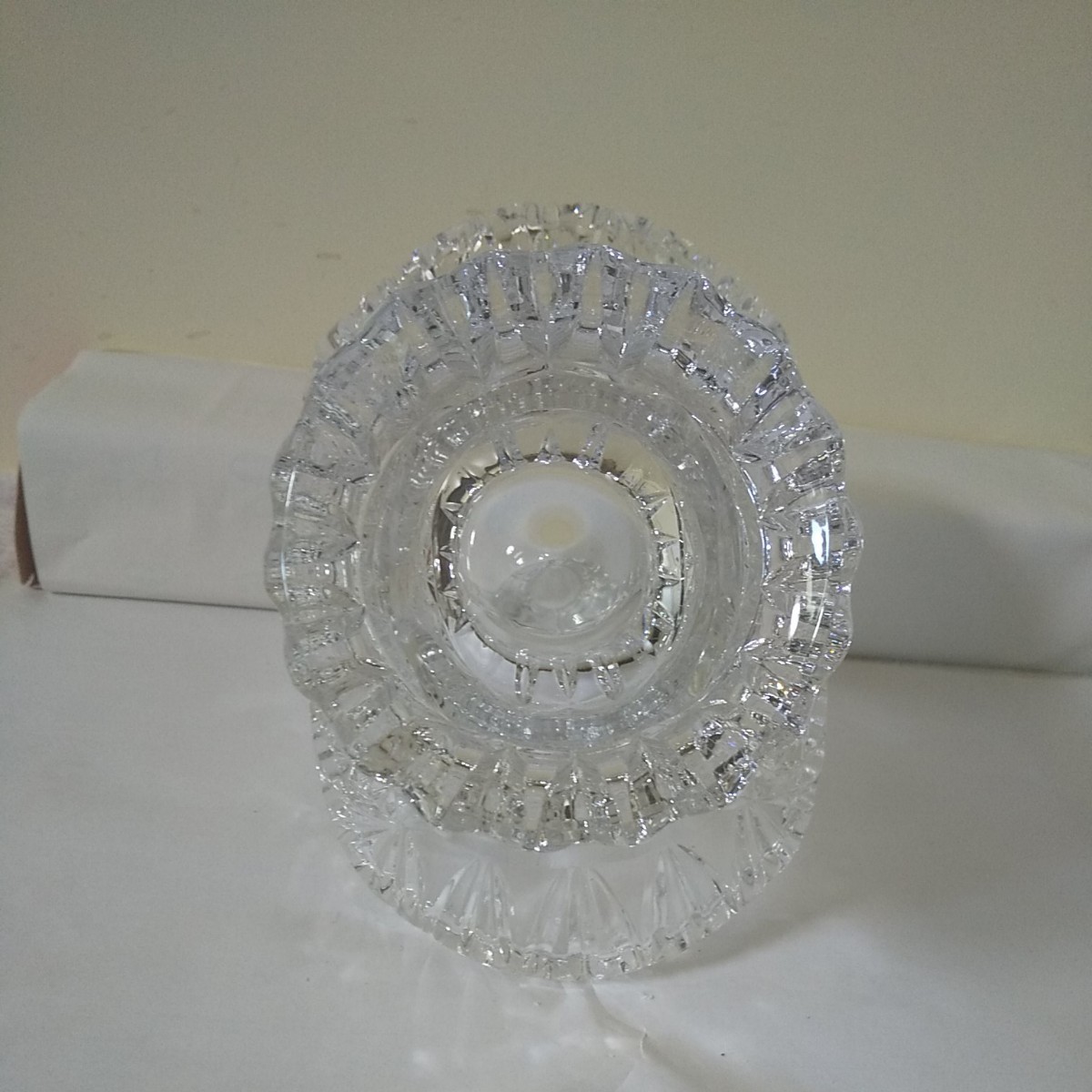 昭和レトロ　アンティーク　クリスタルガラス　カットガラスが綺麗な器