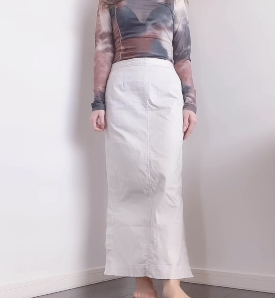 items urban research アーバンリサーチ ペンシルタイトスカート 薄グレー フリーサイズ