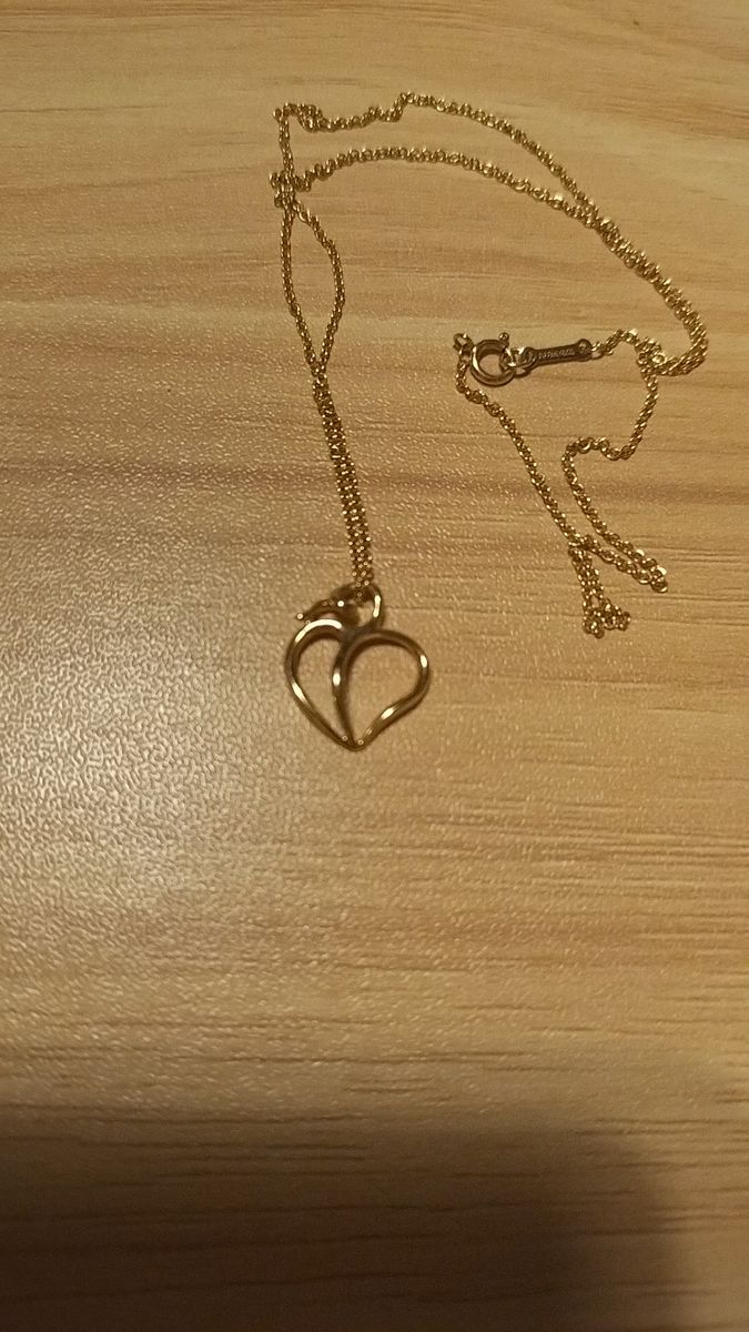 TIFFANY&Co. オープンハート ネックレス K18