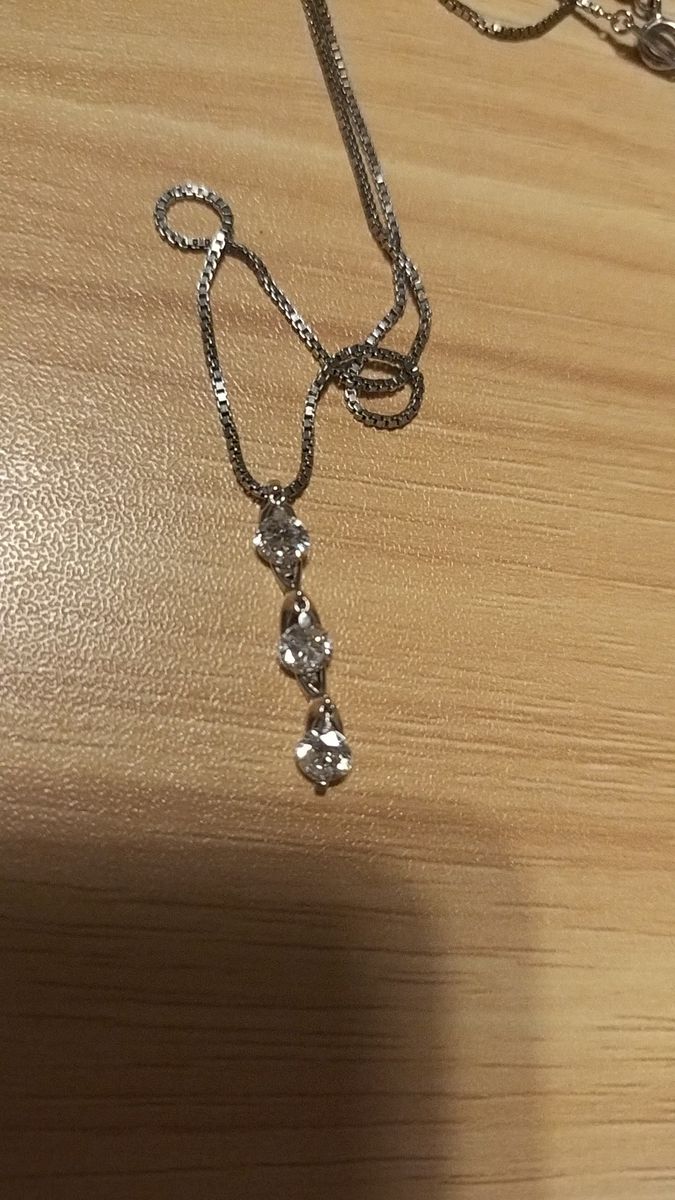 シルバーネックレス キュービックジルコニア