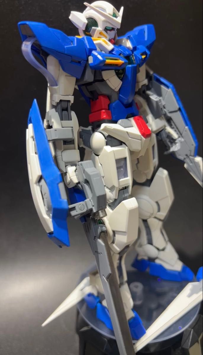 プラモデル ガンプラ ロボット 模型 組み立て済み 組立済 MG マスターグレード エクシア 塗装 完成品