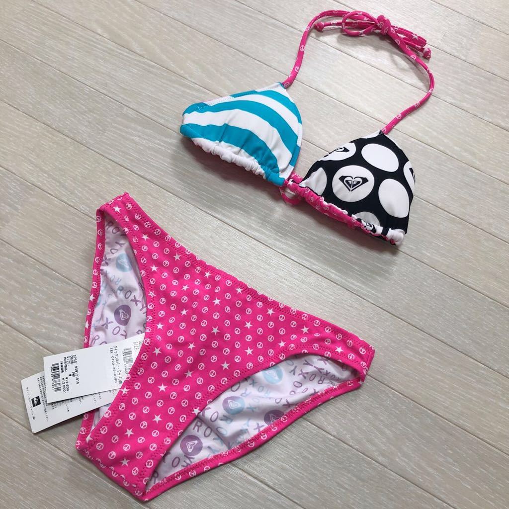 ロキシー ROXY レディース 水着 ビキニ水着 ホルターネック リバーシブル ピンク サイズM 新品未使用タグ付き_画像2