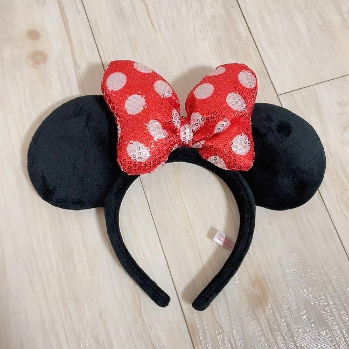 ディズニーミニーマウス 水玉リボン カチューシャ3点セット 3色 ディズニー カチューシャ ミニー ミニーマウス TDR