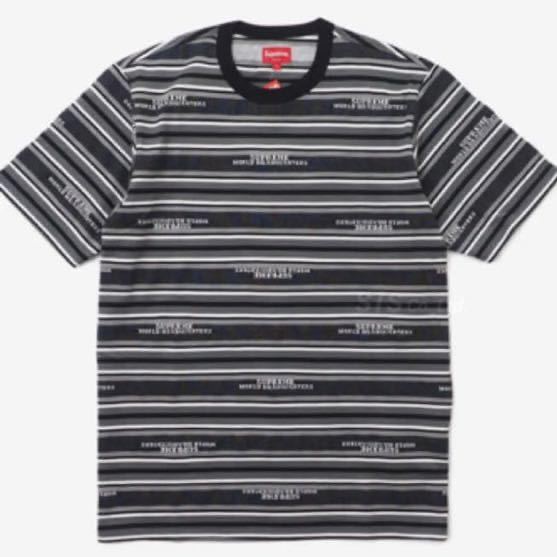 シュプリーム supreme HQ Stripe S/S 未使用品　ロゴTシャツ カットソー　Tee Supreme