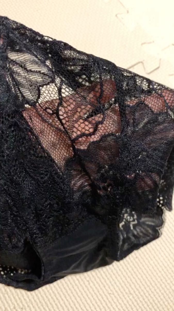 新品 黒パンティ L ショーツ レース 色気 セクシー 可愛い 綺麗 通気性抜群