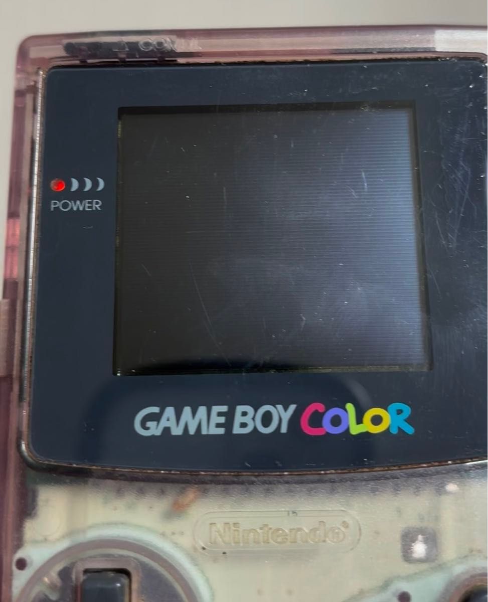 ゲームボーイカラー 本体 クリアパープル 箱あり、説明書なし