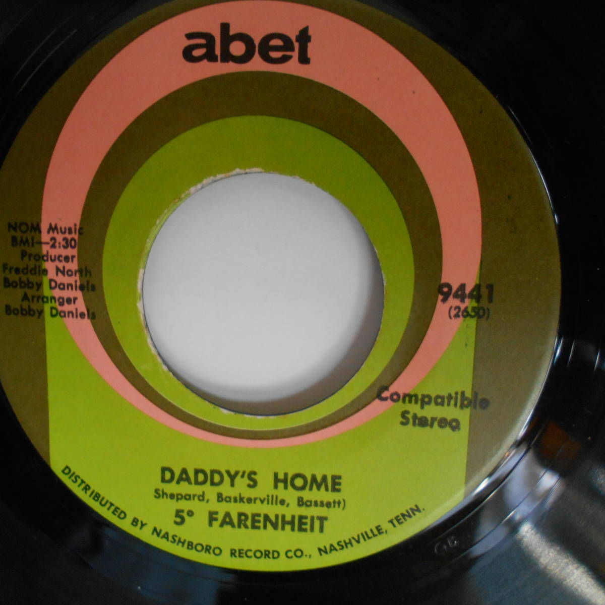 5° Farenheit Daddy's Home/ Vibrations 7inch　　abet_画像1