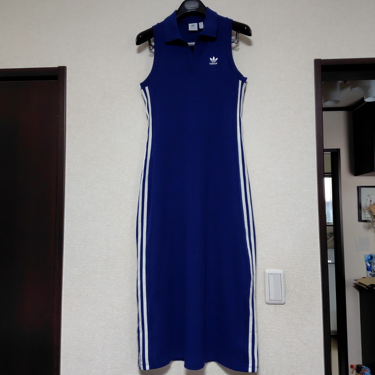 adidas★ロングジップアップドレス/ワンピース adidas アディダス Premium Rib Dress プレミアム リブ ドレス