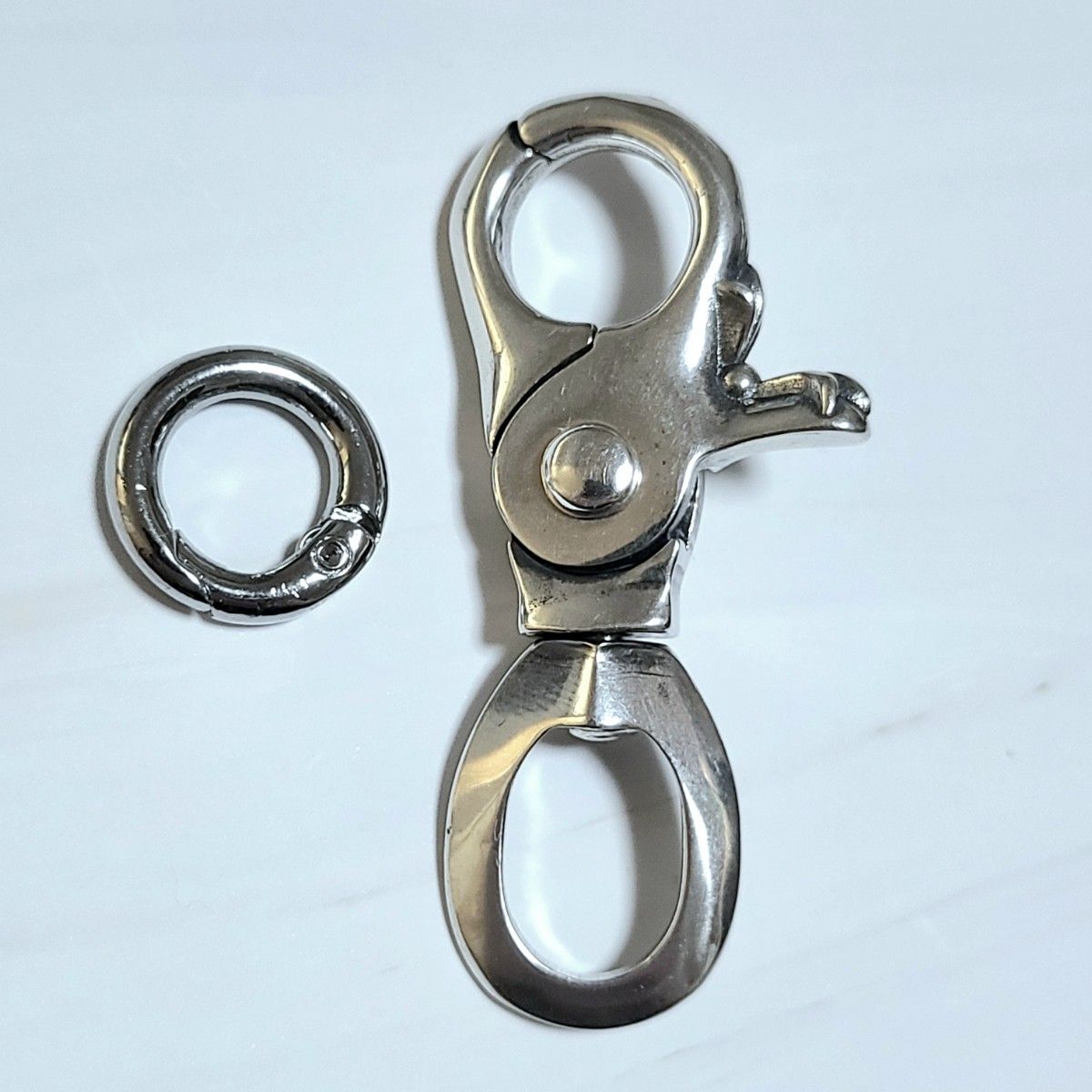 極美品 ノーブランド シルバー925 9リンク ローラーウォレットチェーン 極美品 ノーブランド シルバー925 9リンク ローラーウォレット