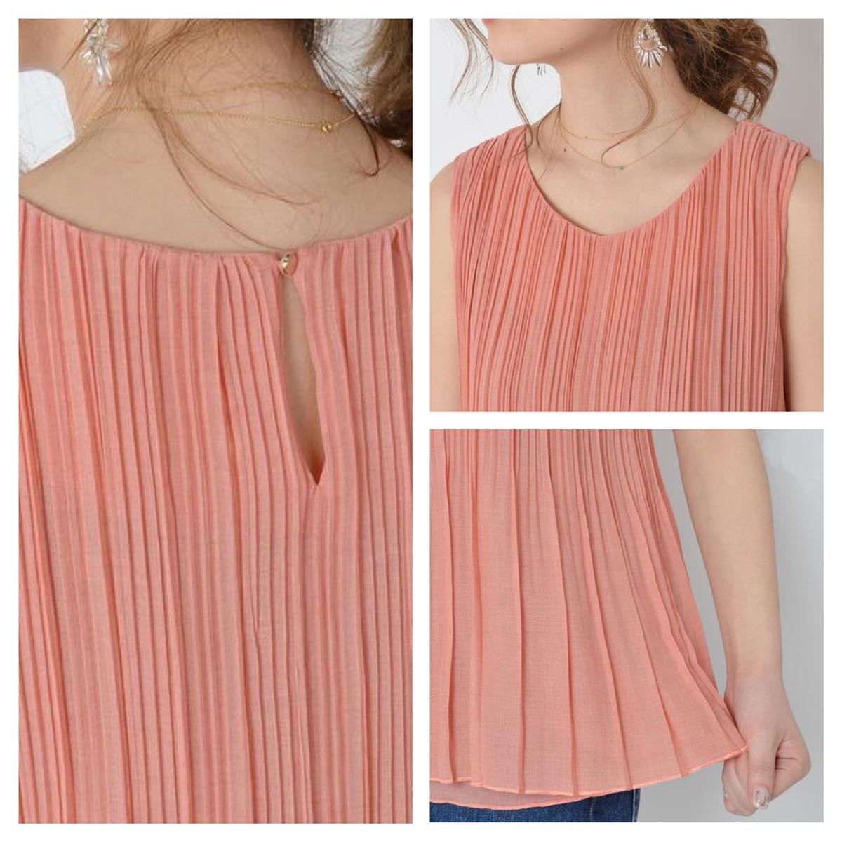  beautiful goods SHIPS pleat no sleeve blouse regular price 14190 jpy 