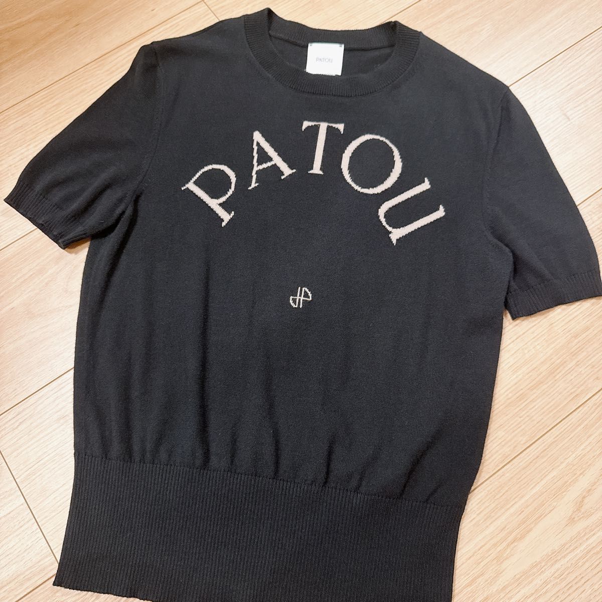 PATOU オーガニックコットンニットトップ patou オーガニックコットン製ニットトップ ジャガードニット