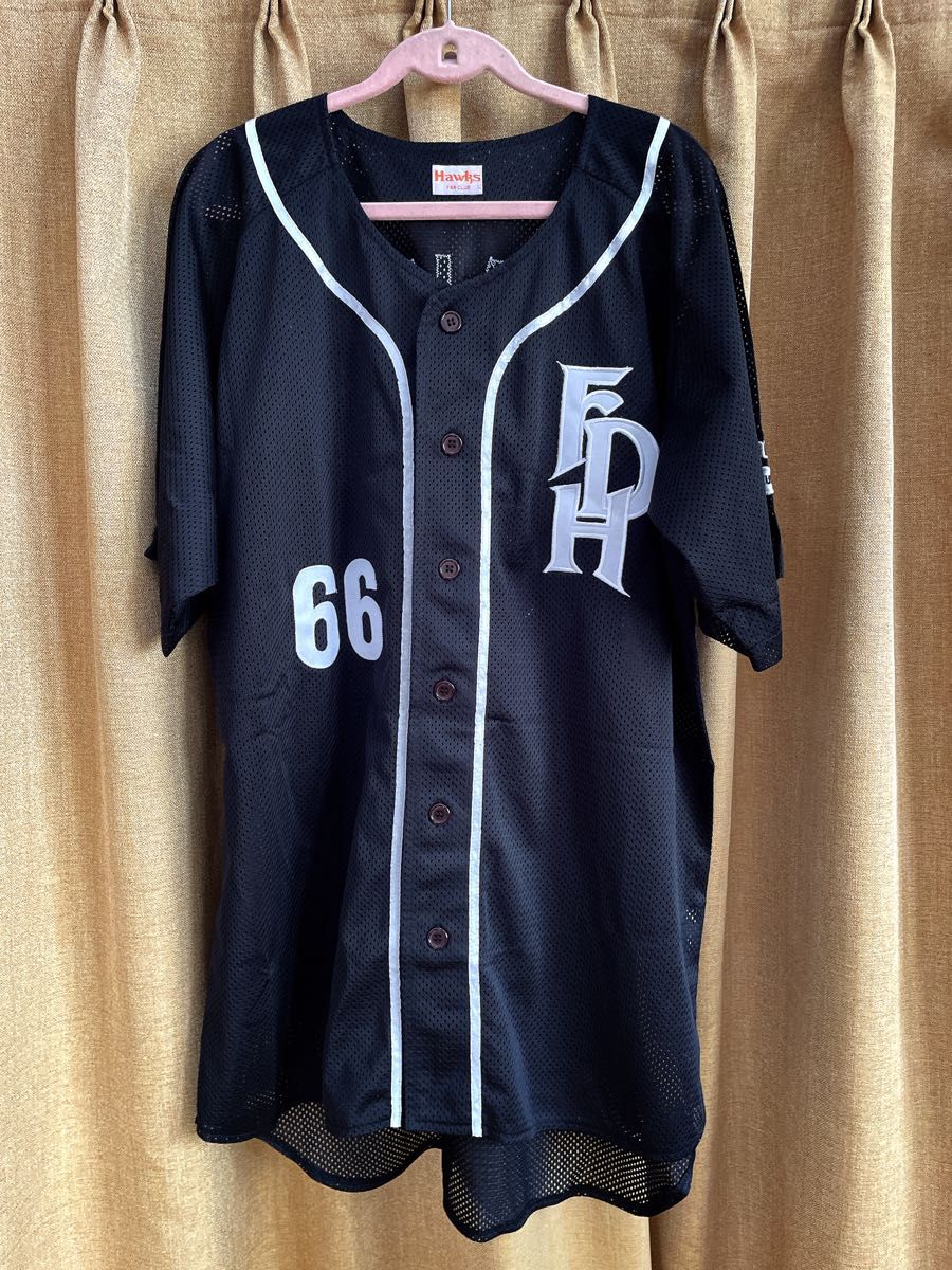 福岡ダイエーホークス 66番 斉藤和巳 ユニフォーム 製造番号付き L 希少品】福岡ダイエーホークス 66番 斉藤和巳 ユニフォーム L