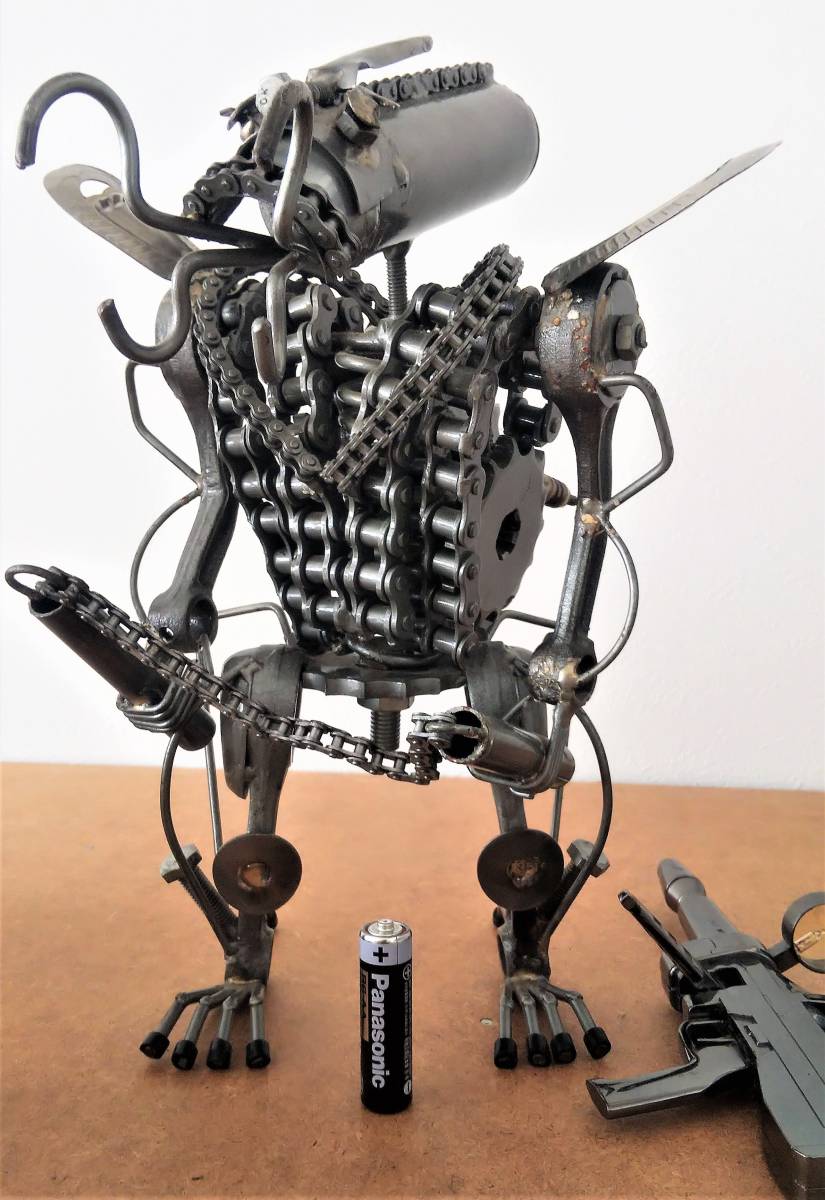 ハンドメイド 自作 ロボット フィギュア ガンダム ビームライフル 置物
