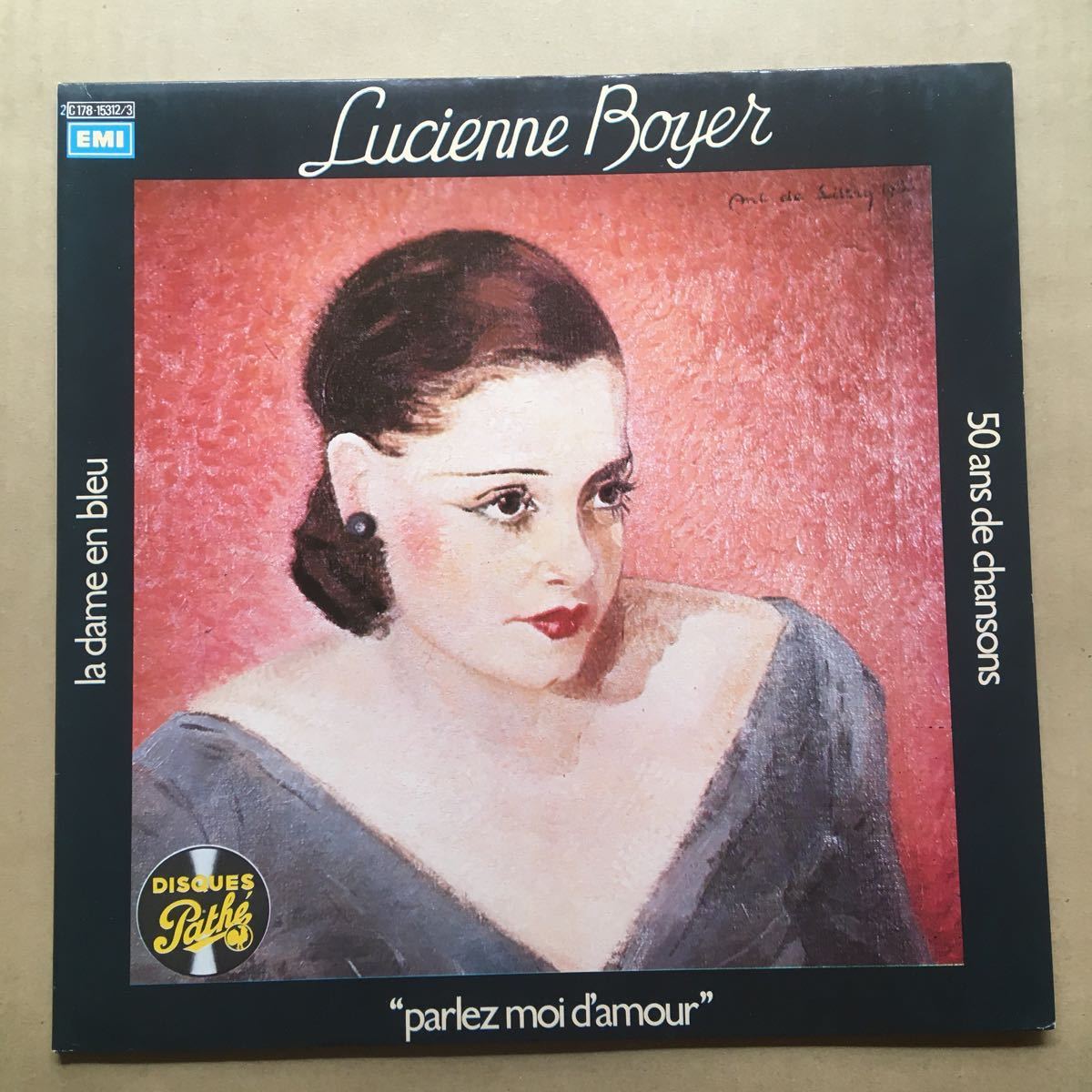 シャンソン★フランス盤2枚組Best★リュシエンヌ・ボワイエ/Lucienne Boyer「La Dame En Bleu Parlez Moi D'Amour“」[EMI]_画像1