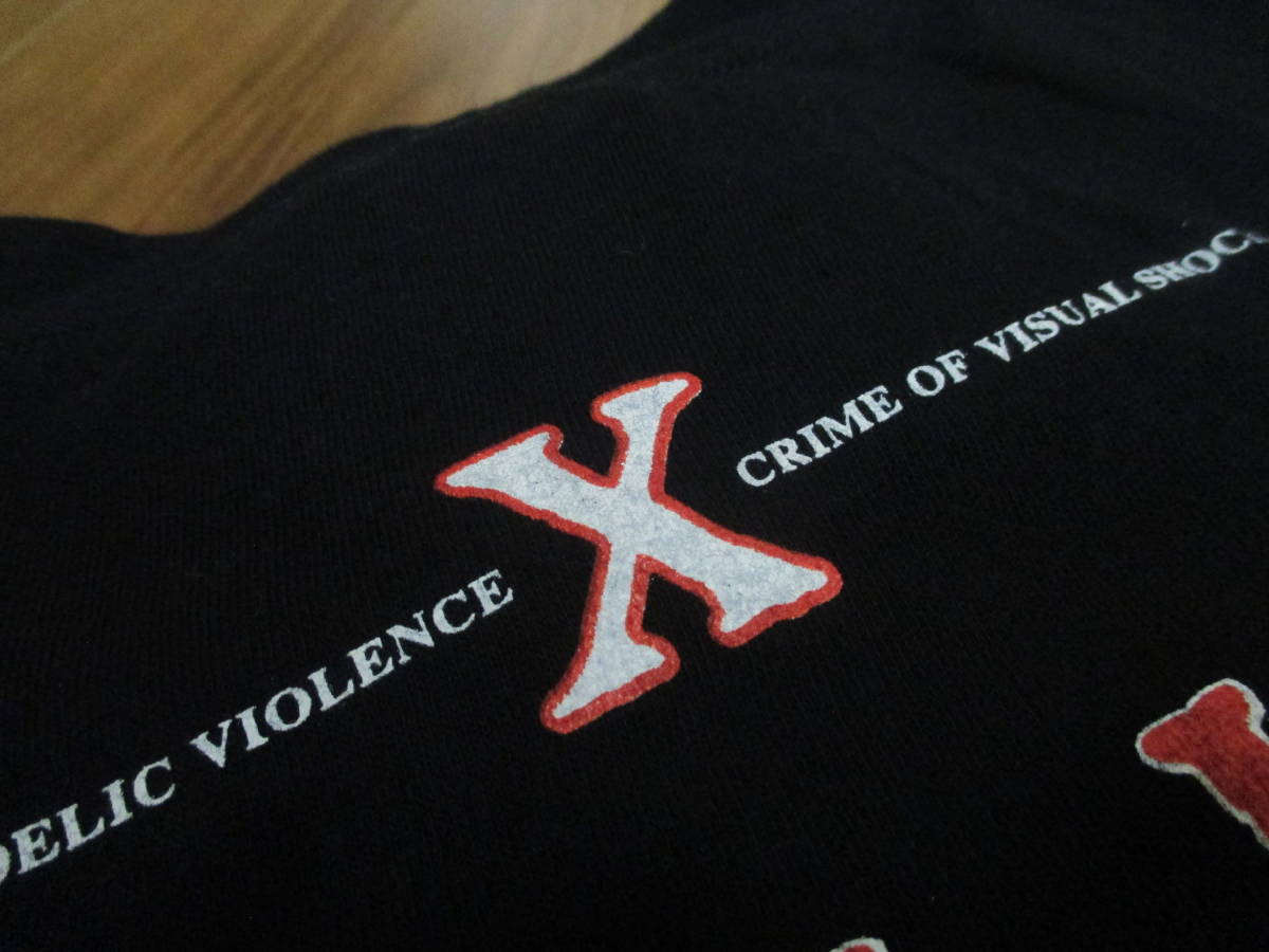 当時物 X JAPAN violence in jealousy Tour 1991 STAFF Tシャツ Lサイズ_画像7