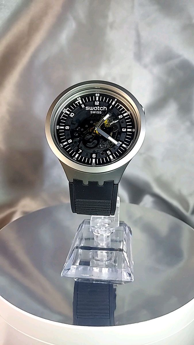 美品 最終価格 Swatch DARK IRONY SB07S105 メンズ腕時計 スウォッチ