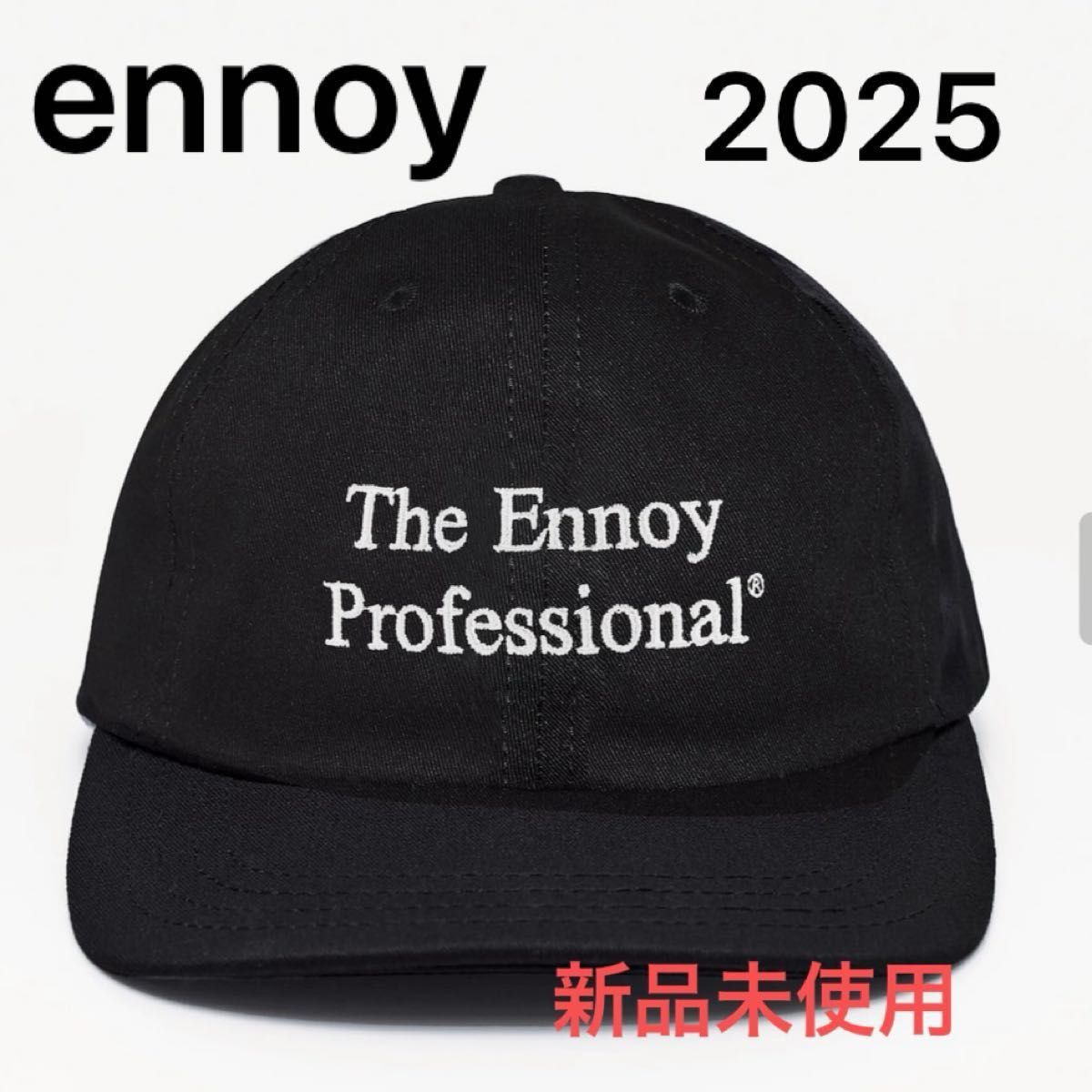 25ss 2025 新品 Ennoy COTTON E CAP ブラック Ennoy PROFESSIONAL COTTON CAP (BLACK) エンノイ 2025 新品未使